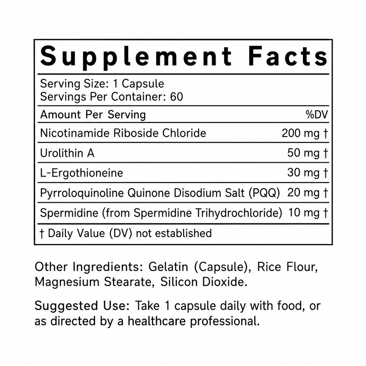 Redmoon L-FROM NAD+ & Longevity Complex Capsules, 60 Count