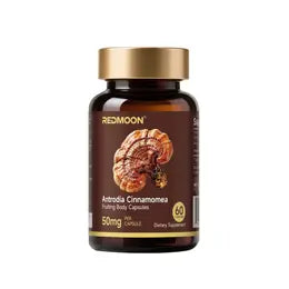 Redmoon Antrodia Cinnamomea Fruiting Body Capsules, 50mg per Capsule, 60 Count